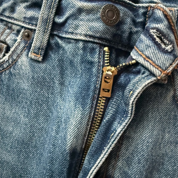 NWT Levi's Ankle Column Slit Denim Maxi Skirt Women’s Size 24 - Picture 8 of 15